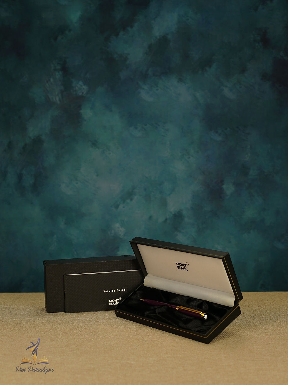 Thumbnail: Noblesse Oblige Purple & Gold Ballpoint Pen 