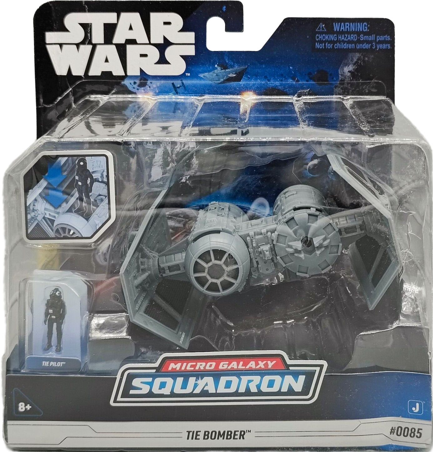 S04 #0085 Star Wars Micro Galaxy Squadron TIE Bomber