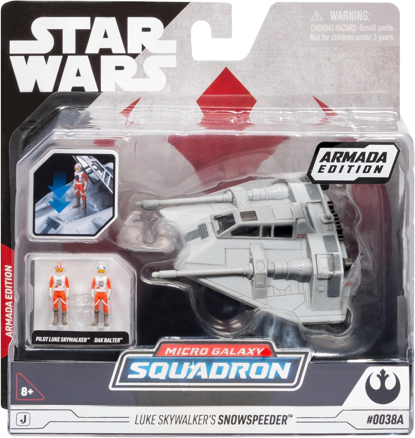 S07 #0038A STAR WARS Micro Galaxy Squadron Luke Skywalker’s Snowspeeder