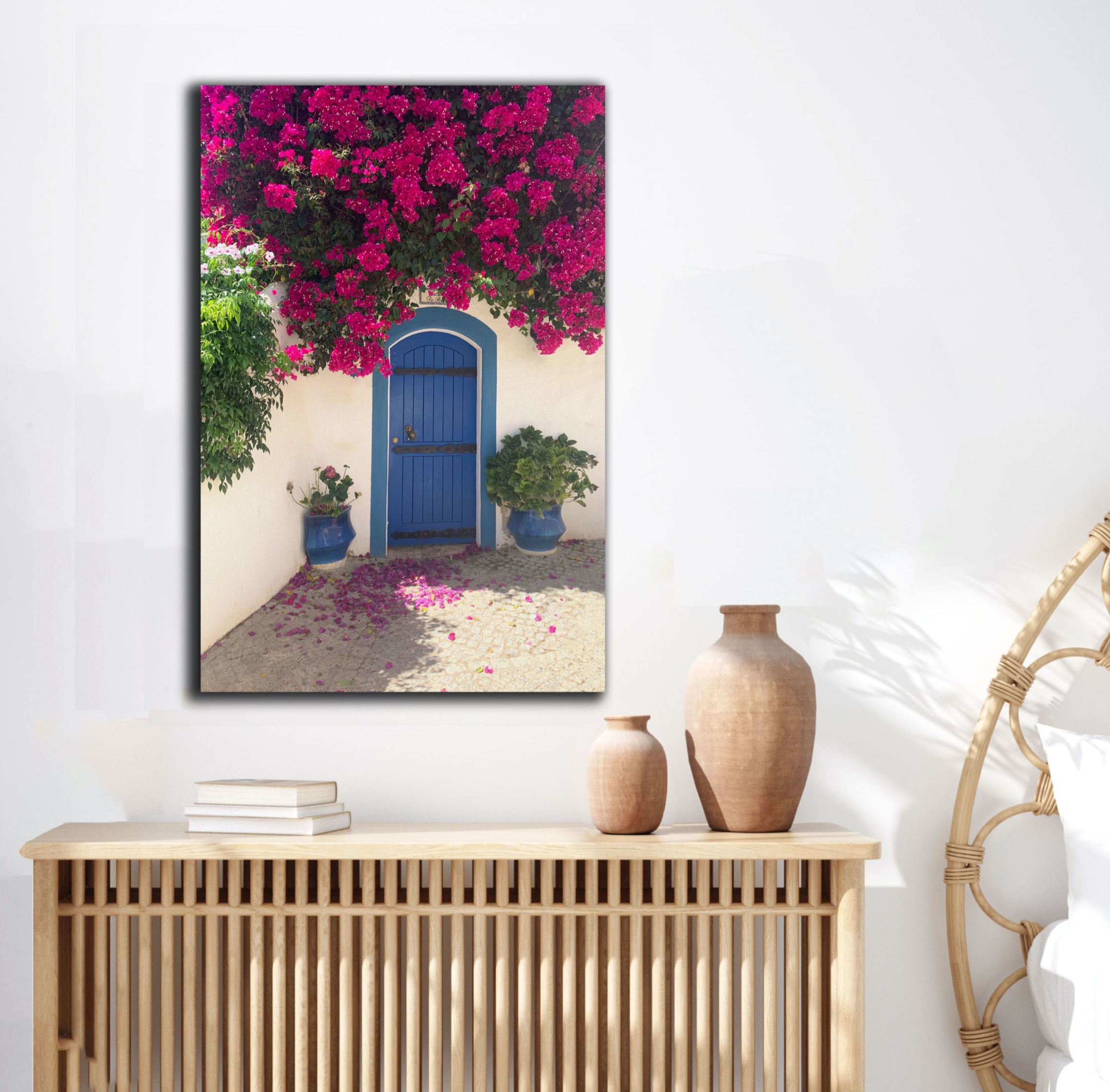 'Bougainvillea Blue' acrylic glass print