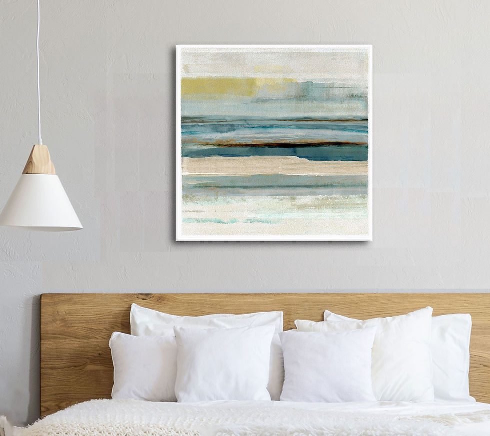 Thumbnail: Teal & Yellow abstract seascape
