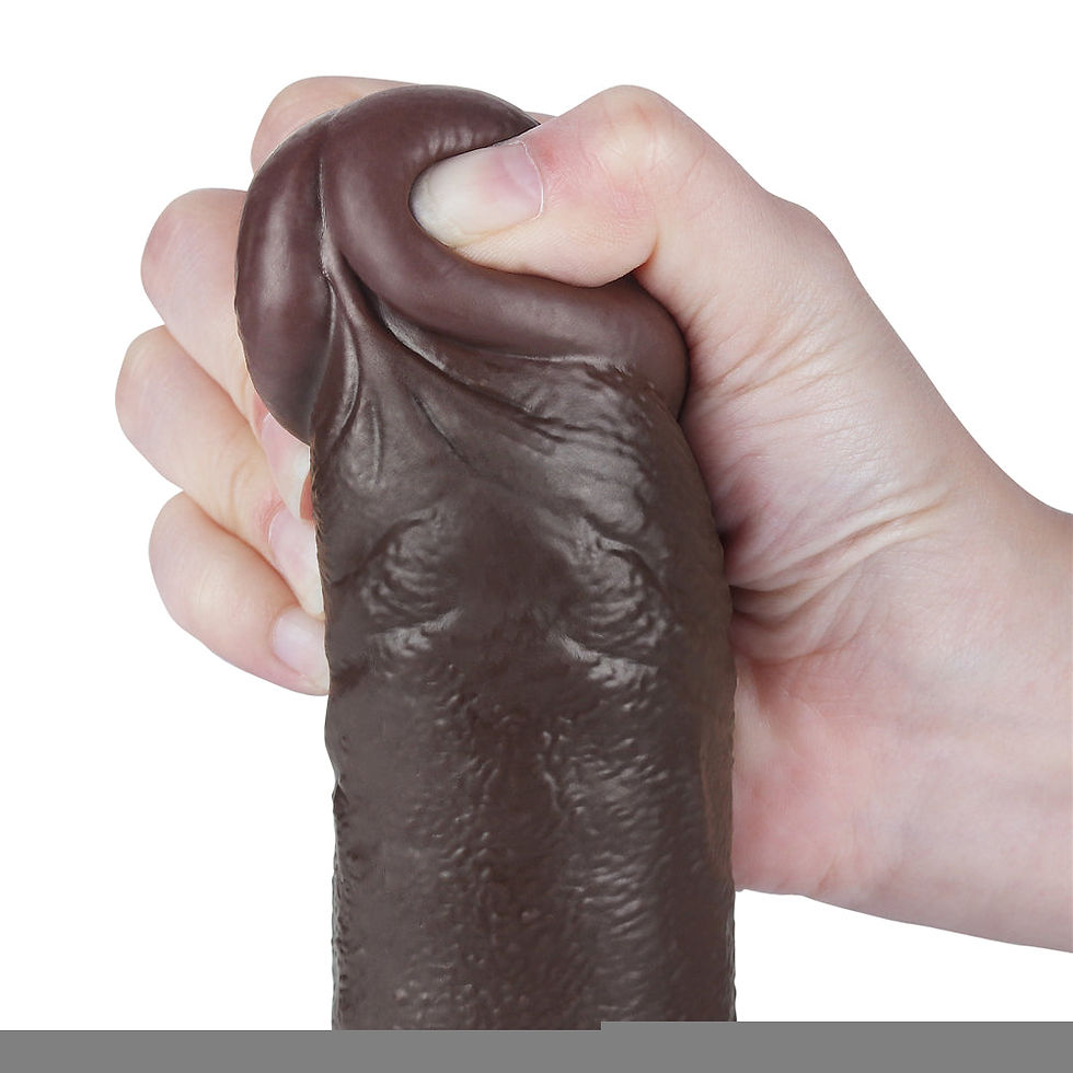Миниатюра: Реалістичний фалоімітатор Lovetoy Chocolate 24 см з присоскою