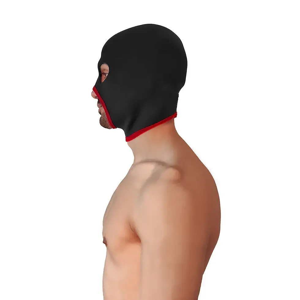Прев'ю: BRUTUS Neoprene Face Fucker Hood Black / Red