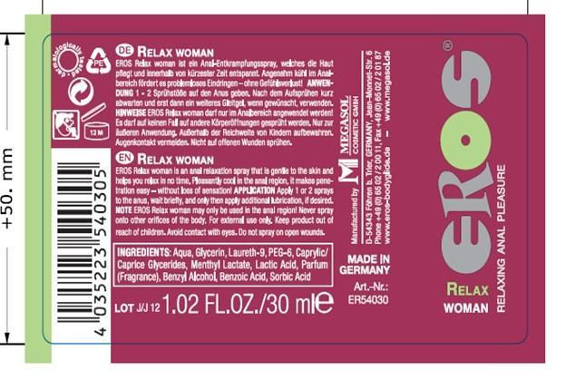 Миниатюра: Анальный расслабляющий спрей Eros Relax Woman 30ml Германия