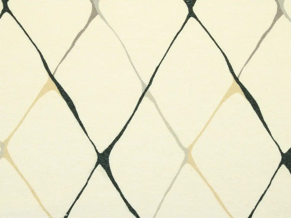 Neutral-toned fabric with a modern diamond pattern, Diamondlike in Natural by P/K Lifestyles.