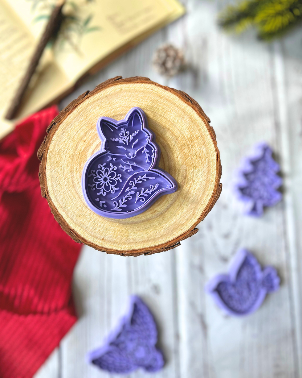 Miniature : Emporte-pièce Noël folk "Forêt d'hiver"