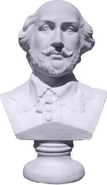 Shakespeare Bust Statue
