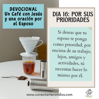 DIA 16: SUS PRIORIDADES