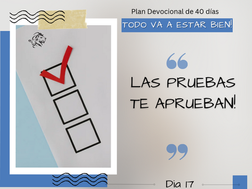 Dia 18: Las pruebas te aprueban!