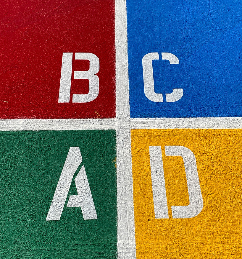 Children's Four Square Playground Game