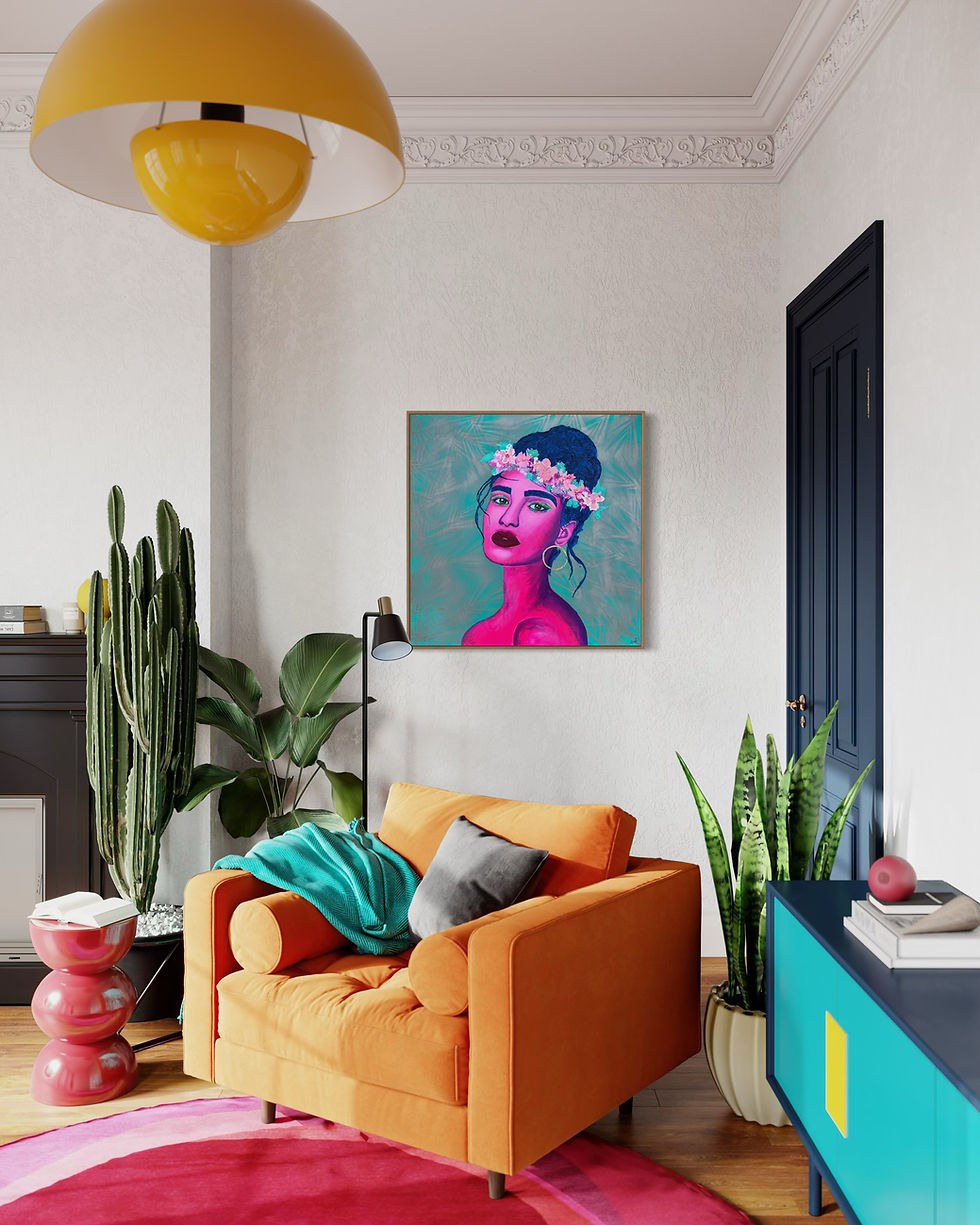 Miniature : Señorita, 36"x36"