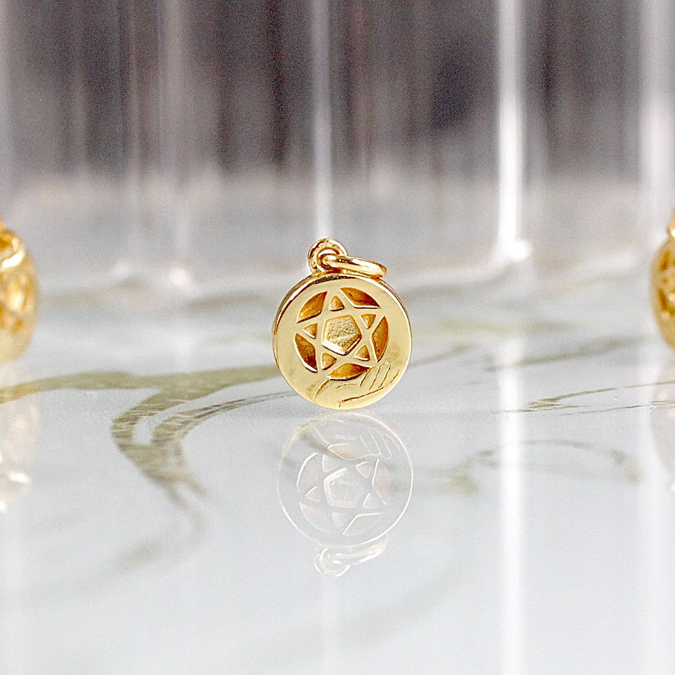 The Ace of Pentacle Pendant Tarot Collection - 18K Gold