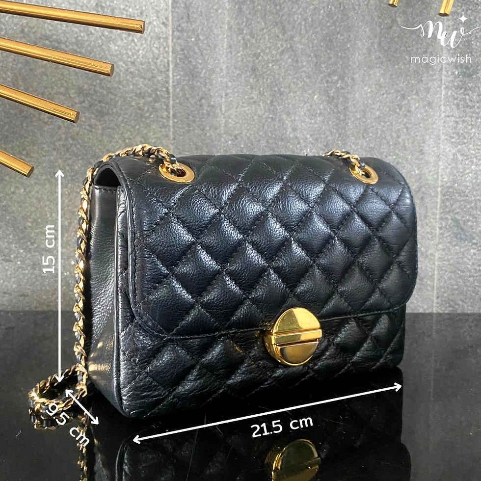Lucky Purse กระเป๋าหนังแท้เรียกทรัพย์ สี Premium Black