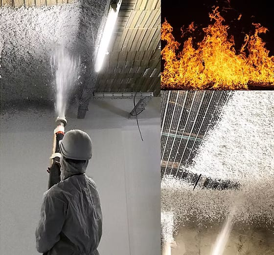 Fire Proofing Spray for Structural Fire Protection