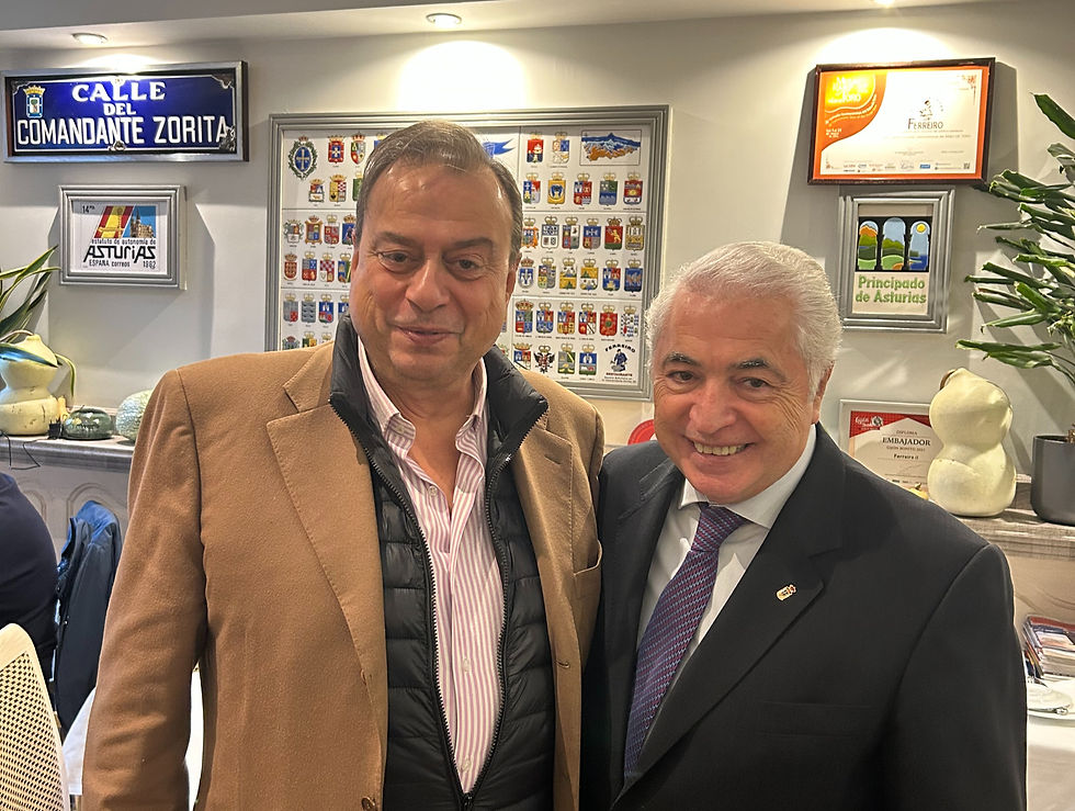 Javier Algarra con Ernesto Feito