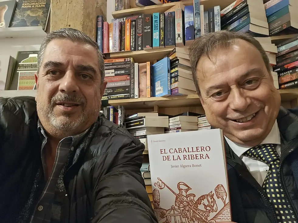 Jesús García Bueno, director de "Radio Evolución" de Burgos, conJavier Algarra