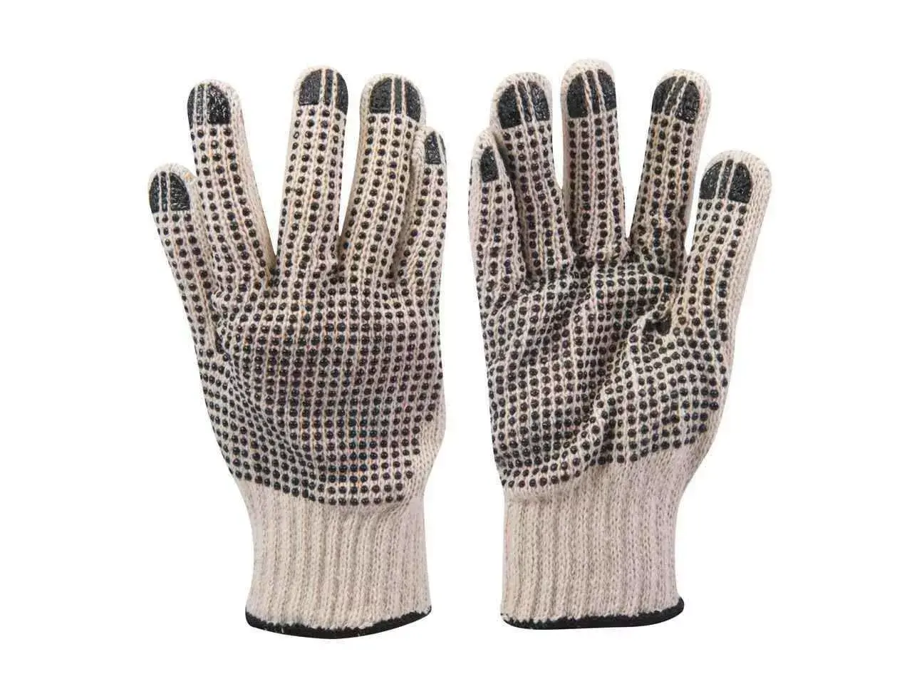 Double-Sided Dot Gloves Large Heavy Duty L10 - 17 Pairs