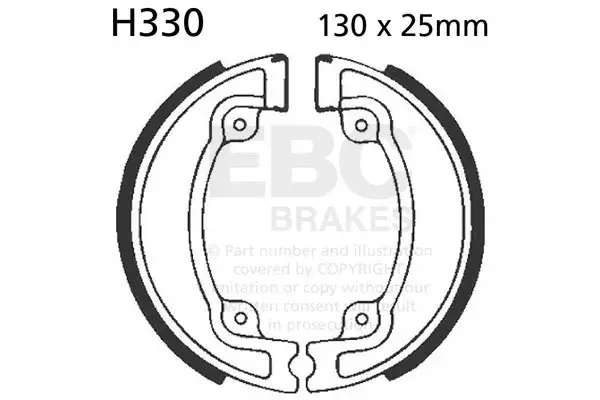 Brake Shoe H330 Standard