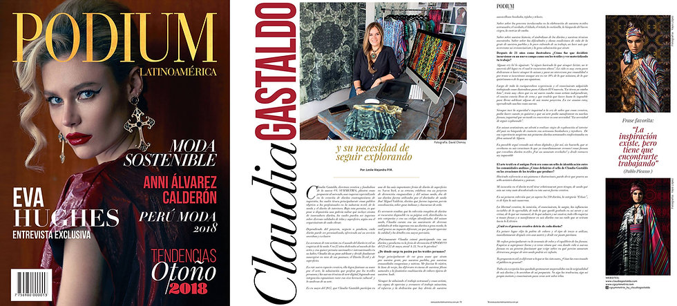 Claudia Gasaldo Interview. PODIUM Latinoamérica