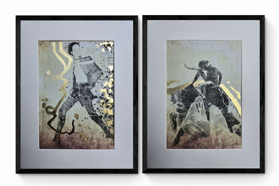 Thumbnail: QUEEN OF THE MOUNTAINS framed print 33cmx43cm