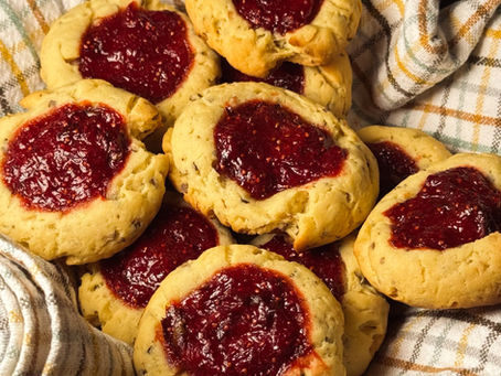 Biscoito amanteigado de maracujá com morango