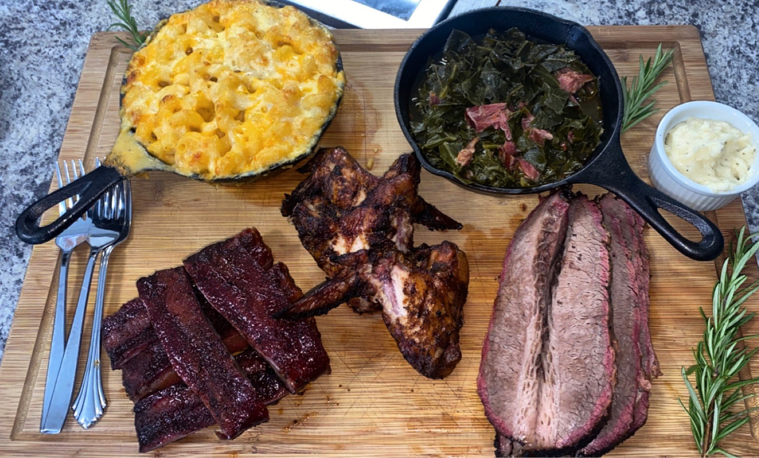 Arranged Food and Objects