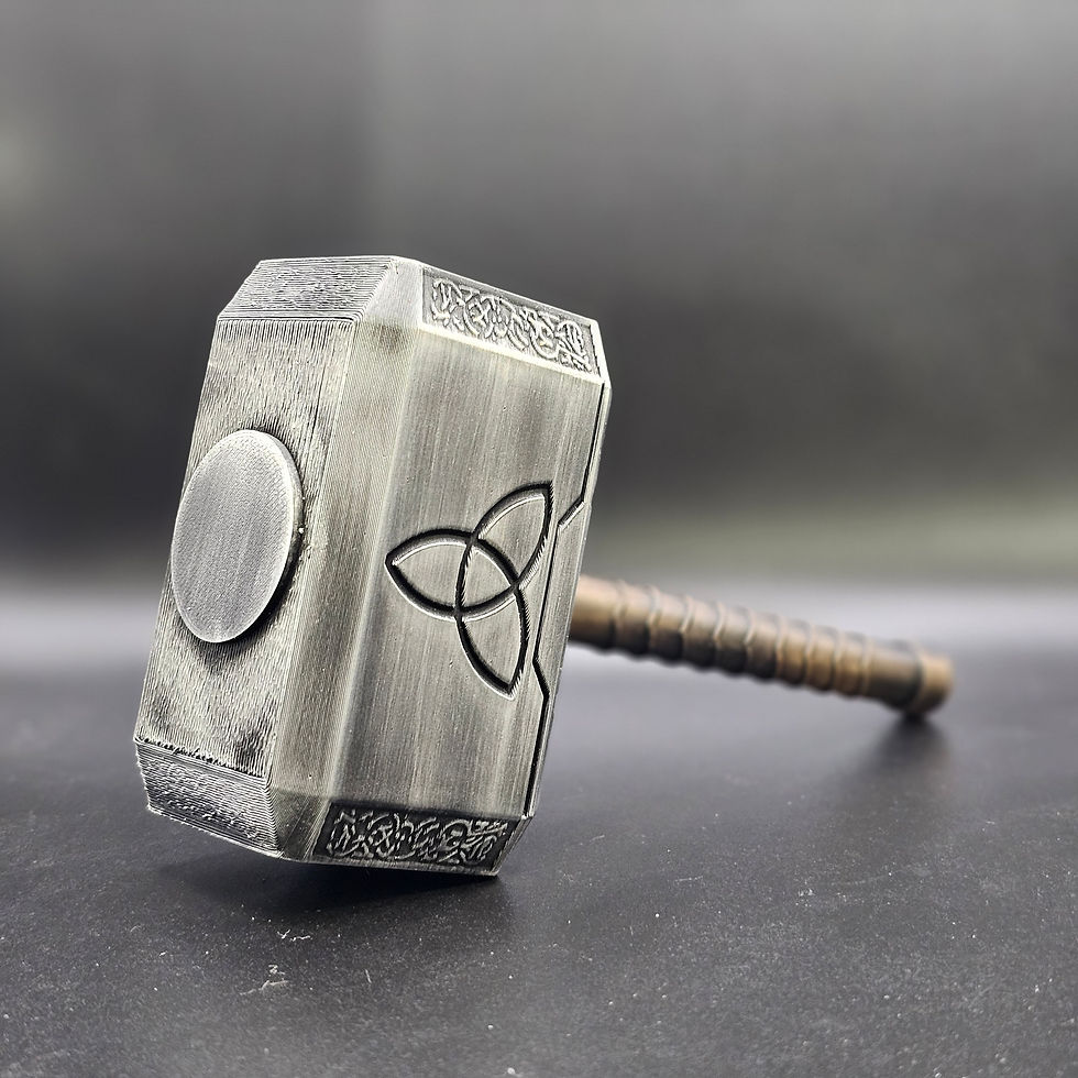 Thumbnail: Mjolnir Hammer - 7 Inches - Hand Painted