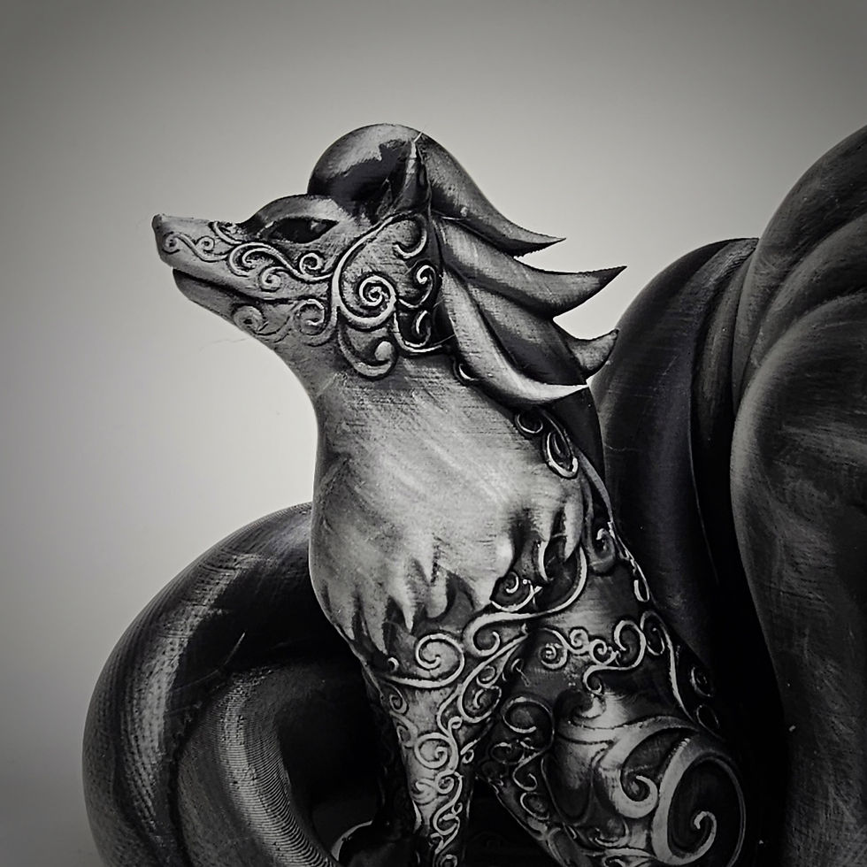 Thumbnail: Ninetails JUMBO 3d Printed Pokemon Statue