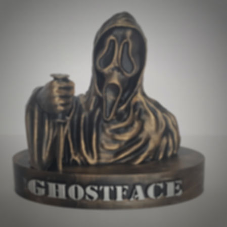 Ghost Face 3d Printed Statue Bust