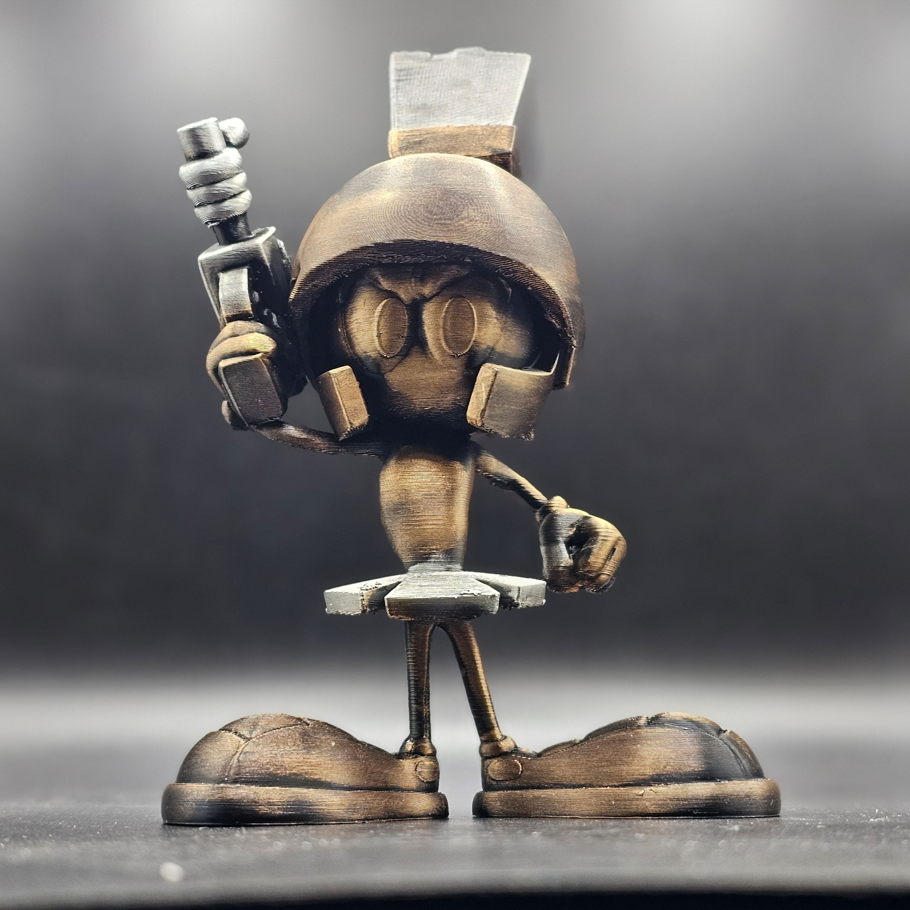 Marvin The Martian 3d Printed Statue - Hand Painted - 6 Inch