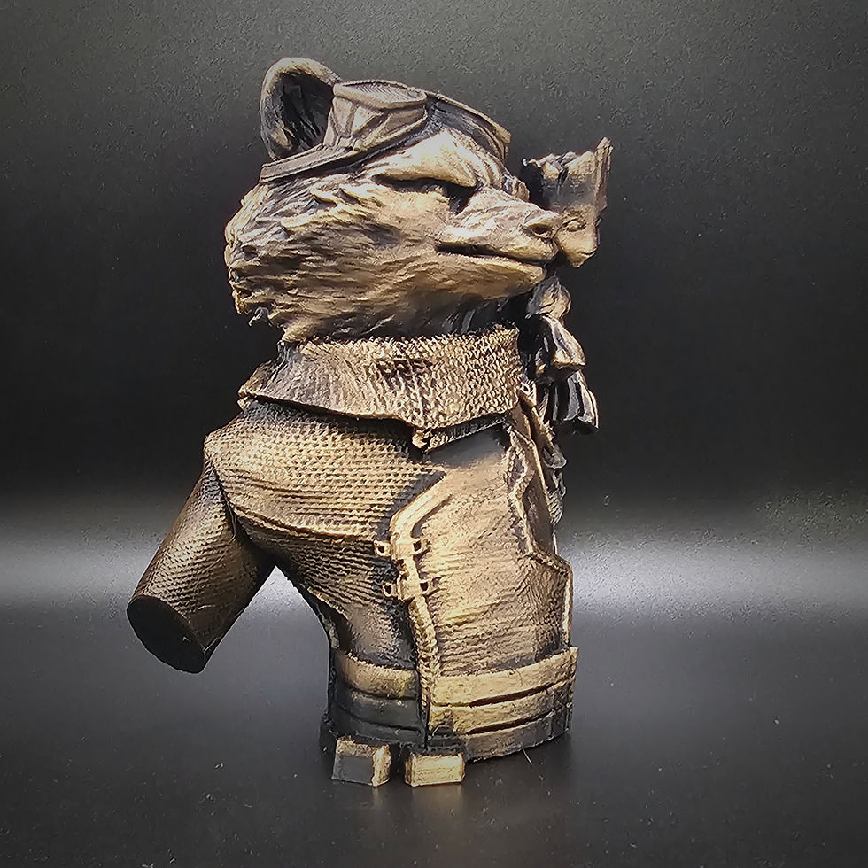 Thumbnail: Rocket Raccoon and Groot 3d Printed Bust