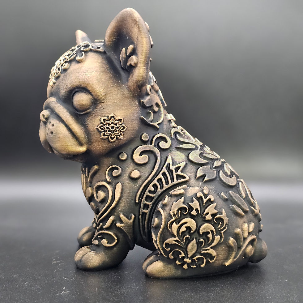 Thumbnail: French Bulldog Ornamental Pet 3d Print - Hand Painted - 5.5 Inches