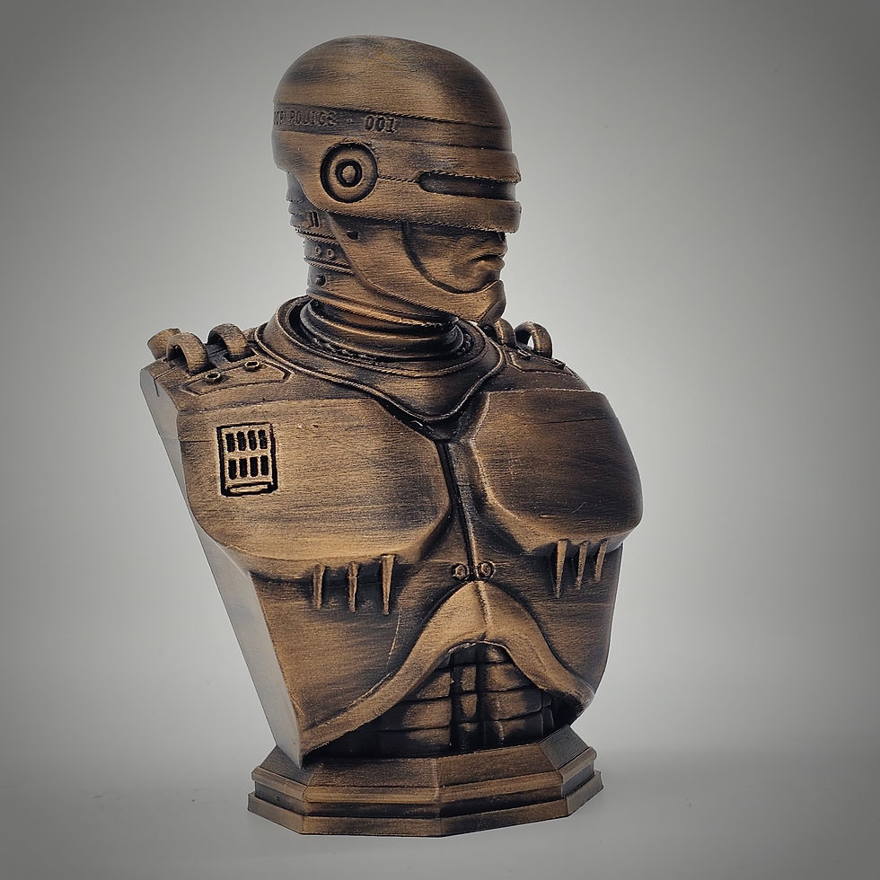 Thumbnail: Robocop 3d Printed Statue Bust - Hand Painted - 7 Inch!