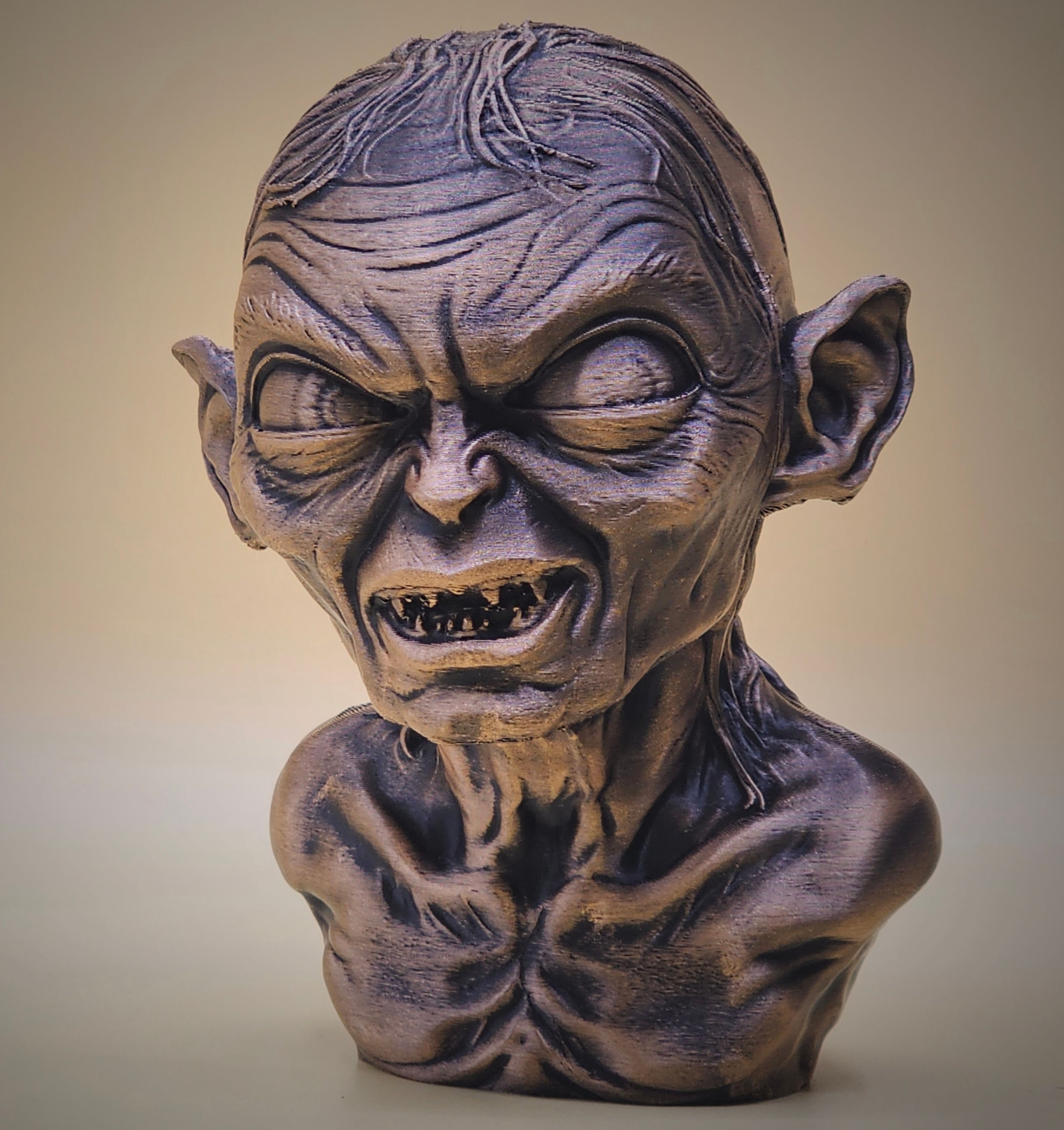 Gollum Statue Bust
