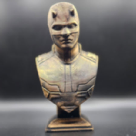 The Daredevil 3d Printed Bust - Hand Painted - 6 Inches