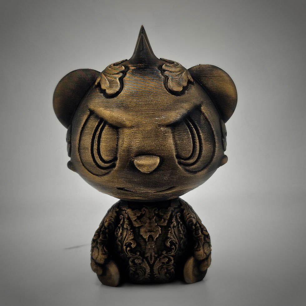 Thumbnail: Pancham 3d Printed Pokemon Statue