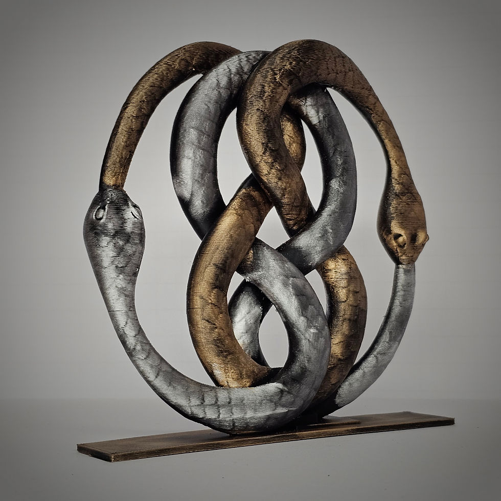 Thumbnail: Auryn 3d Printed Statue Decor - Hand Painted - 6 inches tall!
