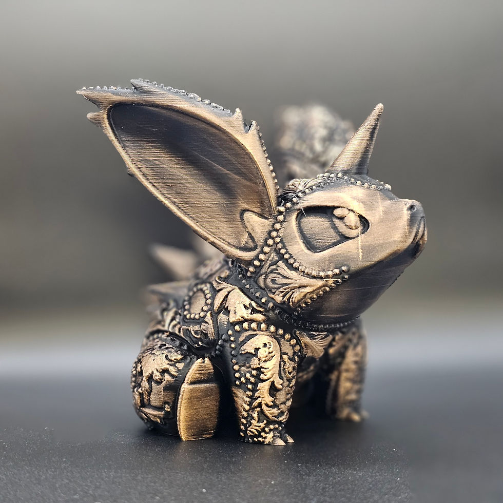 Thumbnail: Nidoran 3d Printed Statue - 5 Inch - Hand Painted