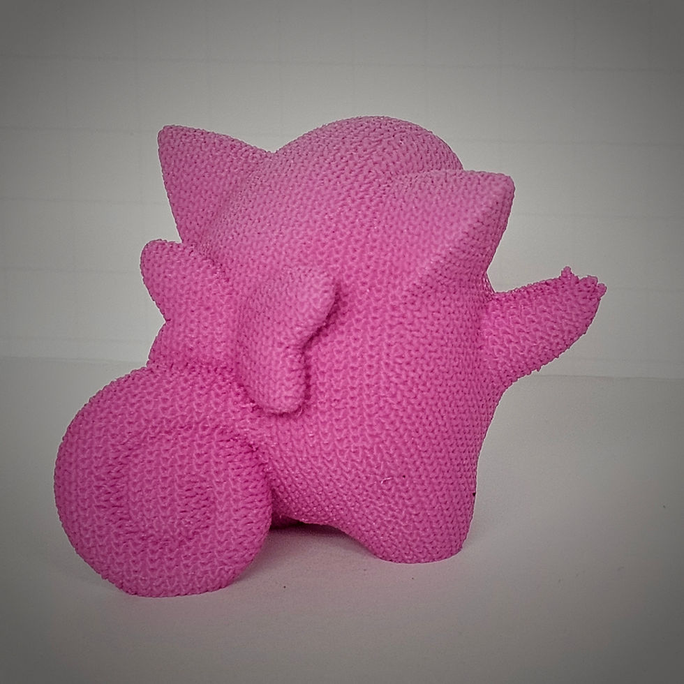 Thumbnail: Clefairy Knit Knitted 3d Printed Figurine
