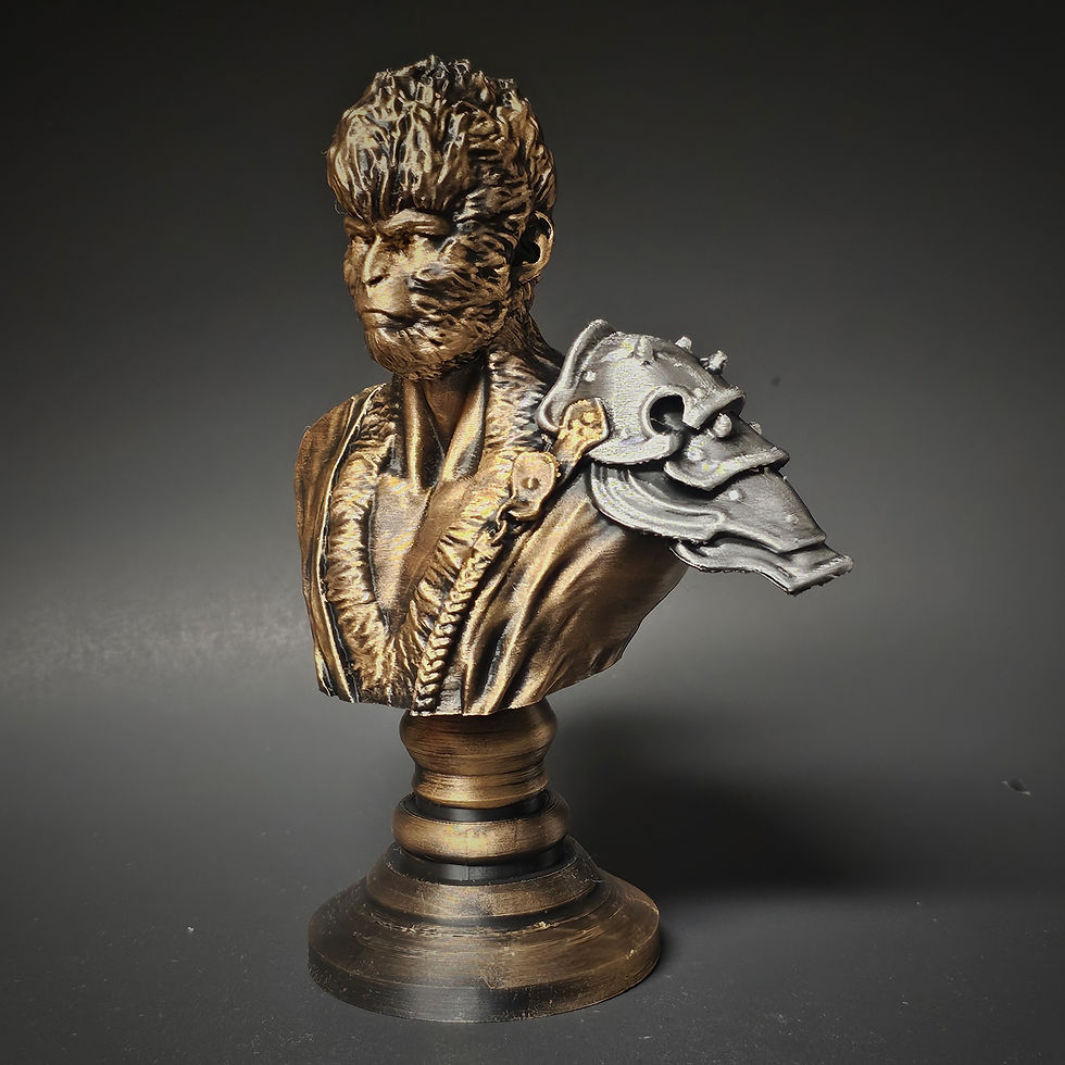 Thumbnail: Wo Long Bust - 6 Inches - Hand Painted