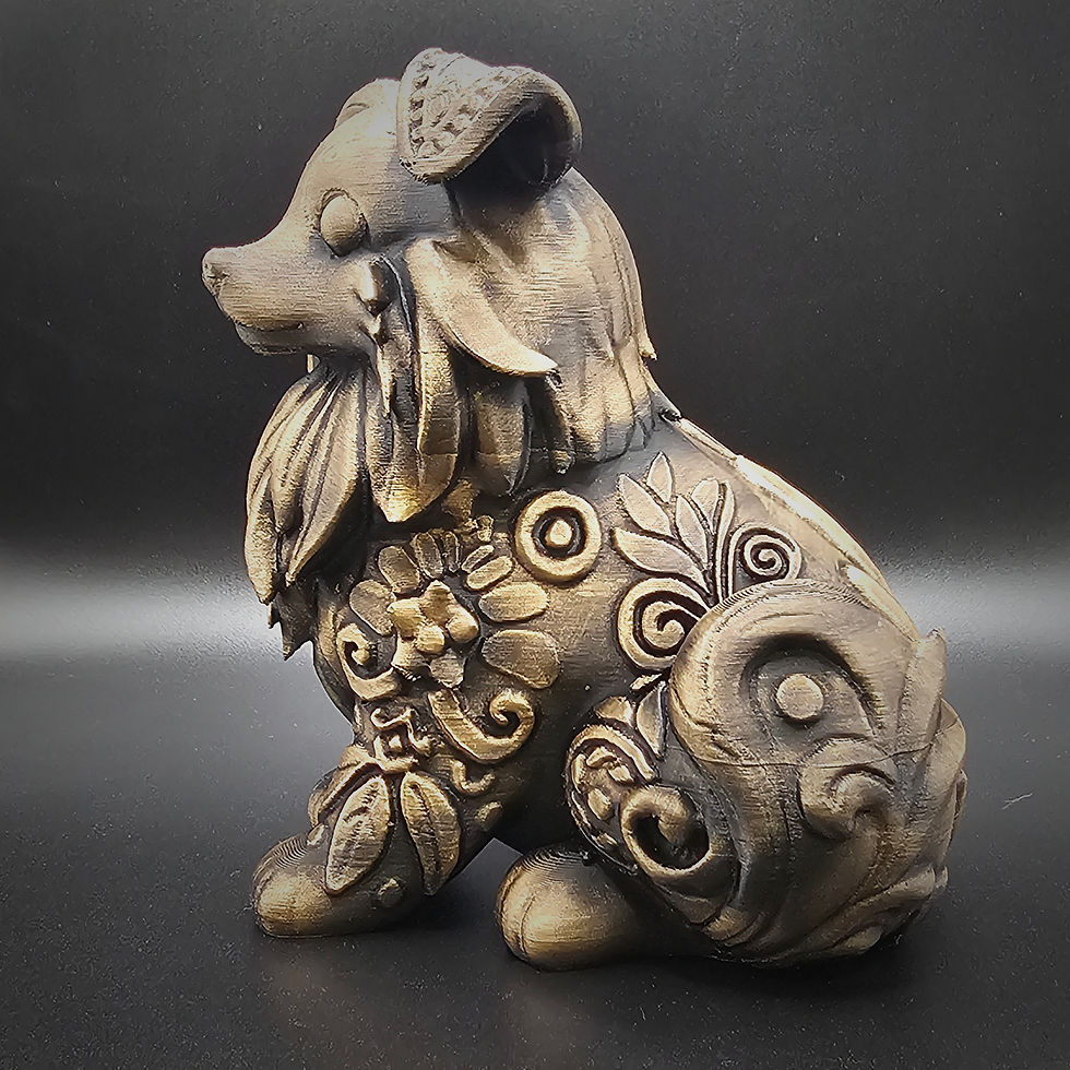 Thumbnail: Australian Shepherd Ornamental 3d Printed Statue