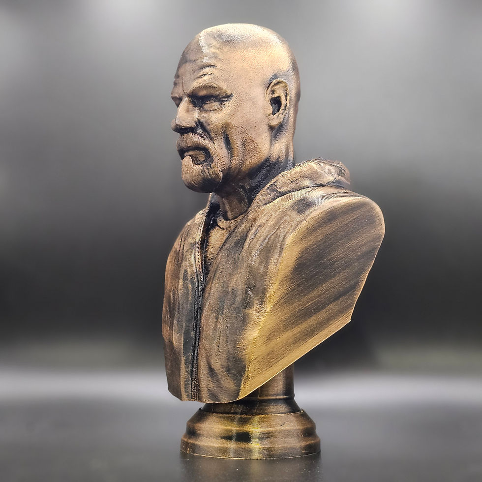 Thumbnail: Breaking Bad Walter White 3d Printed Statue - Hand Painted - 6 inches Tall!