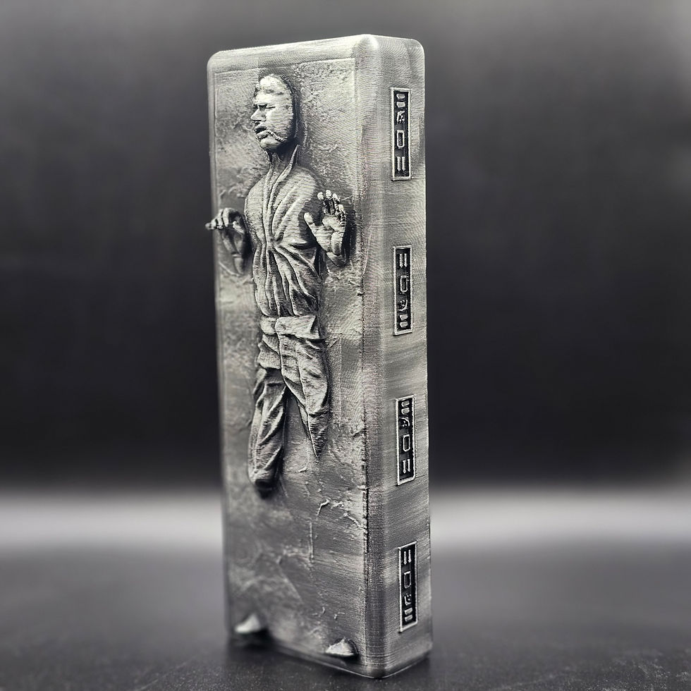 Thumbnail: Han Solo in Carbonite 3d Print - 6 Inch - Hand Painted