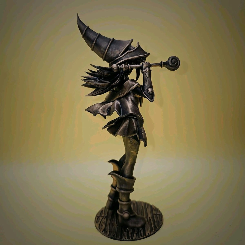 Thumbnail: Dark Magician Girl Statue on Plank Base Resin
