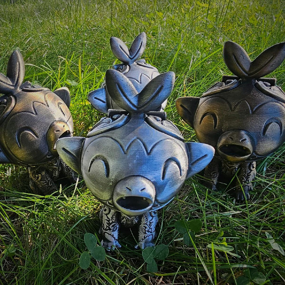 Thumbnail: Grookey 3d Printed Pokemon Statue