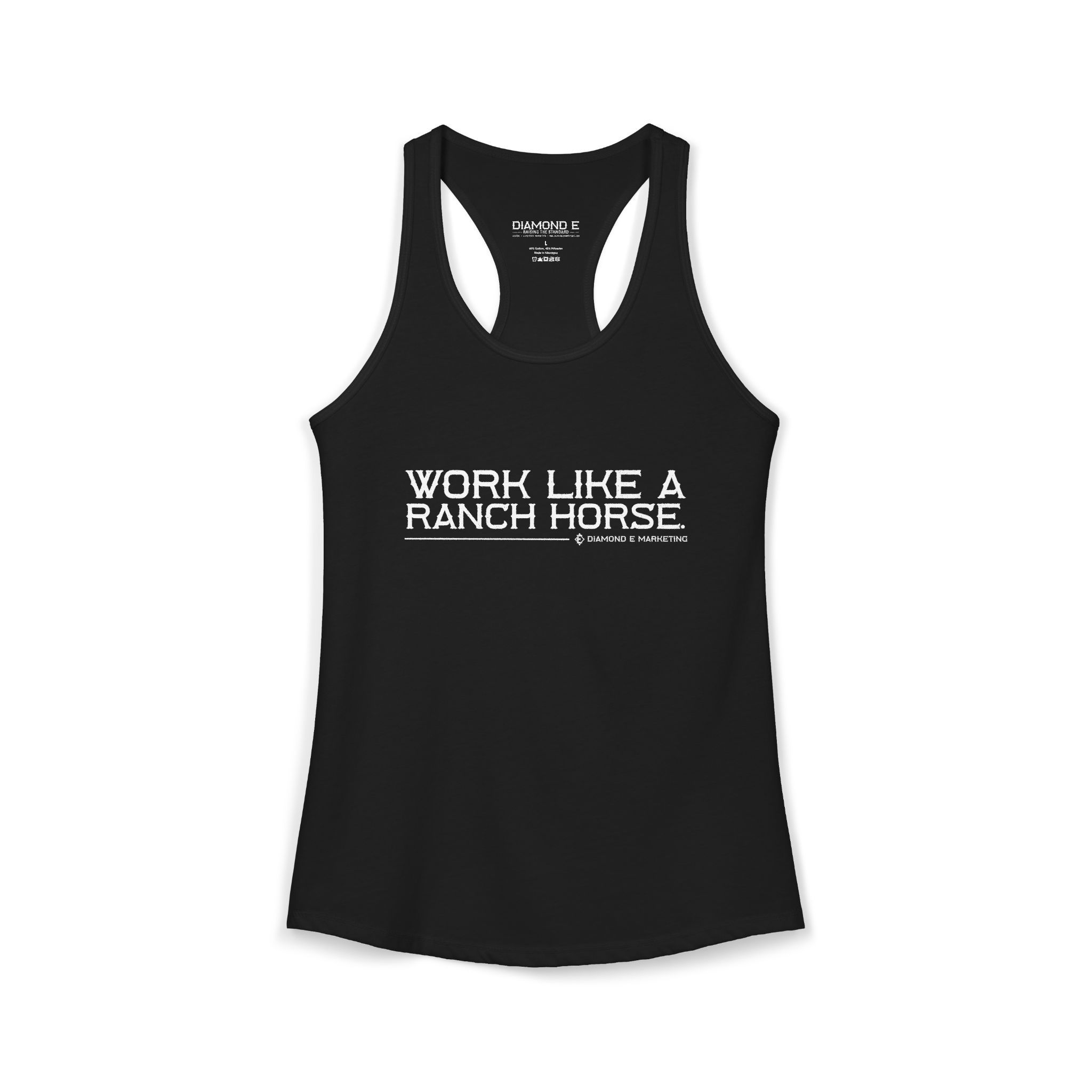 Work Like A Ranch Horse Racerback Tank