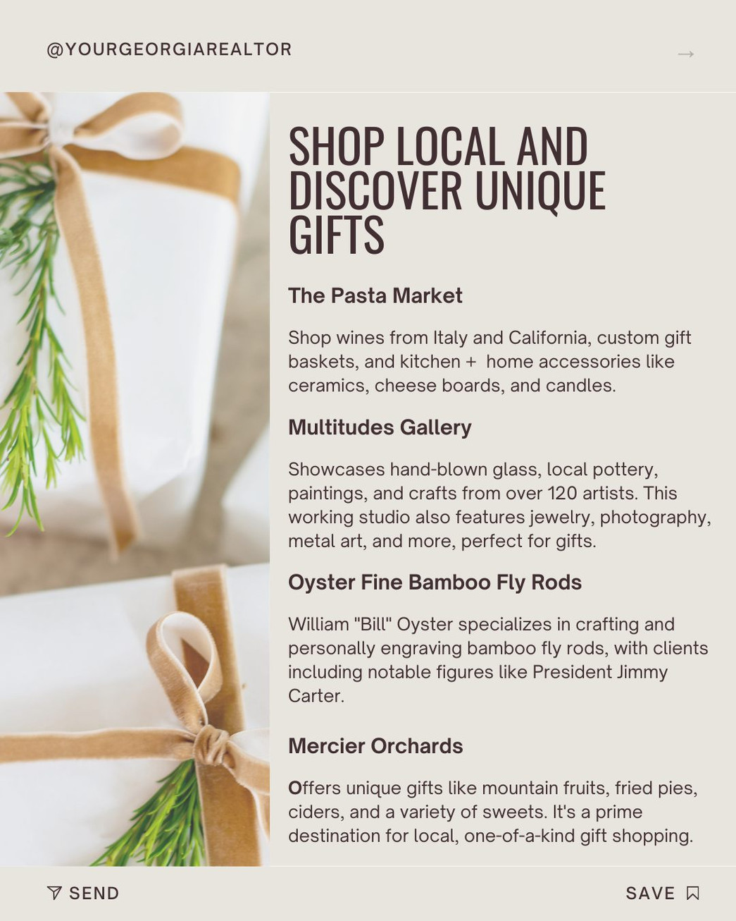 shop local and discover unique gifts