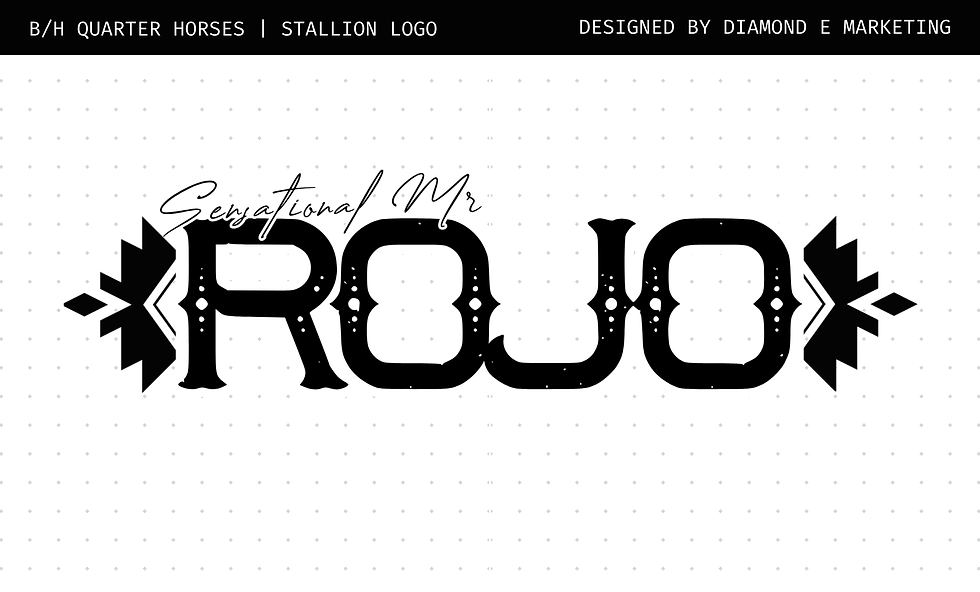 B/H QUARTER HORSES STALLION LOGO