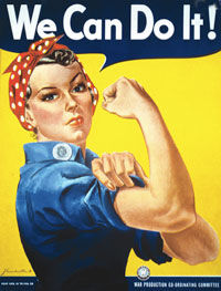 We can do it - women back to work from War effort poster