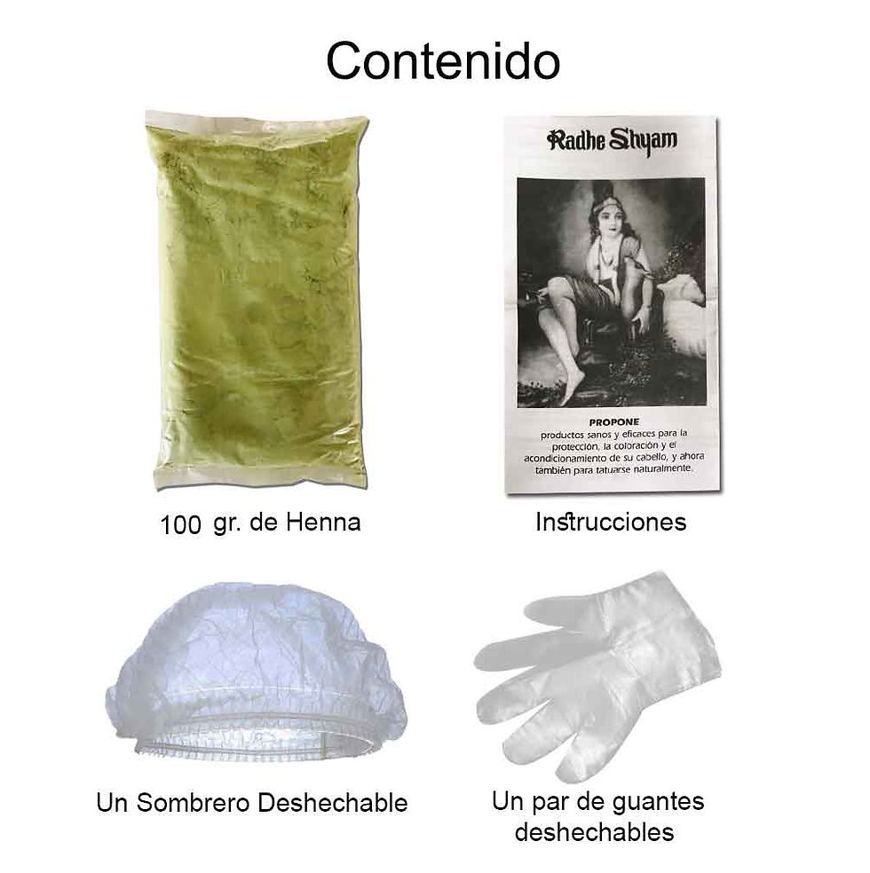 Miniatura: Henna Botanical CAOBA LUMINOSO polvo de Radhe Shyam